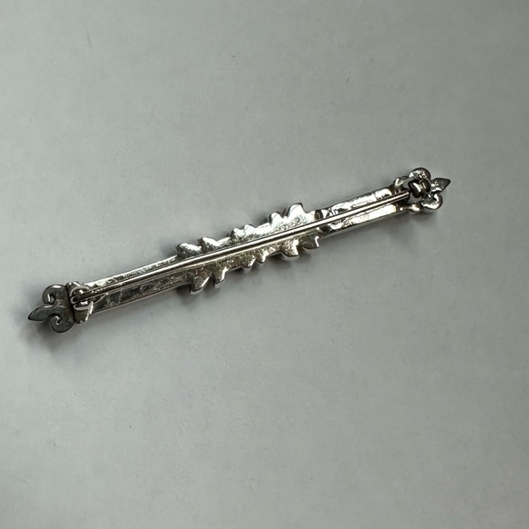 Judith Jack Vintage Sterling Silver 925 Marcasite Floral Pin - Picture 5 of 8